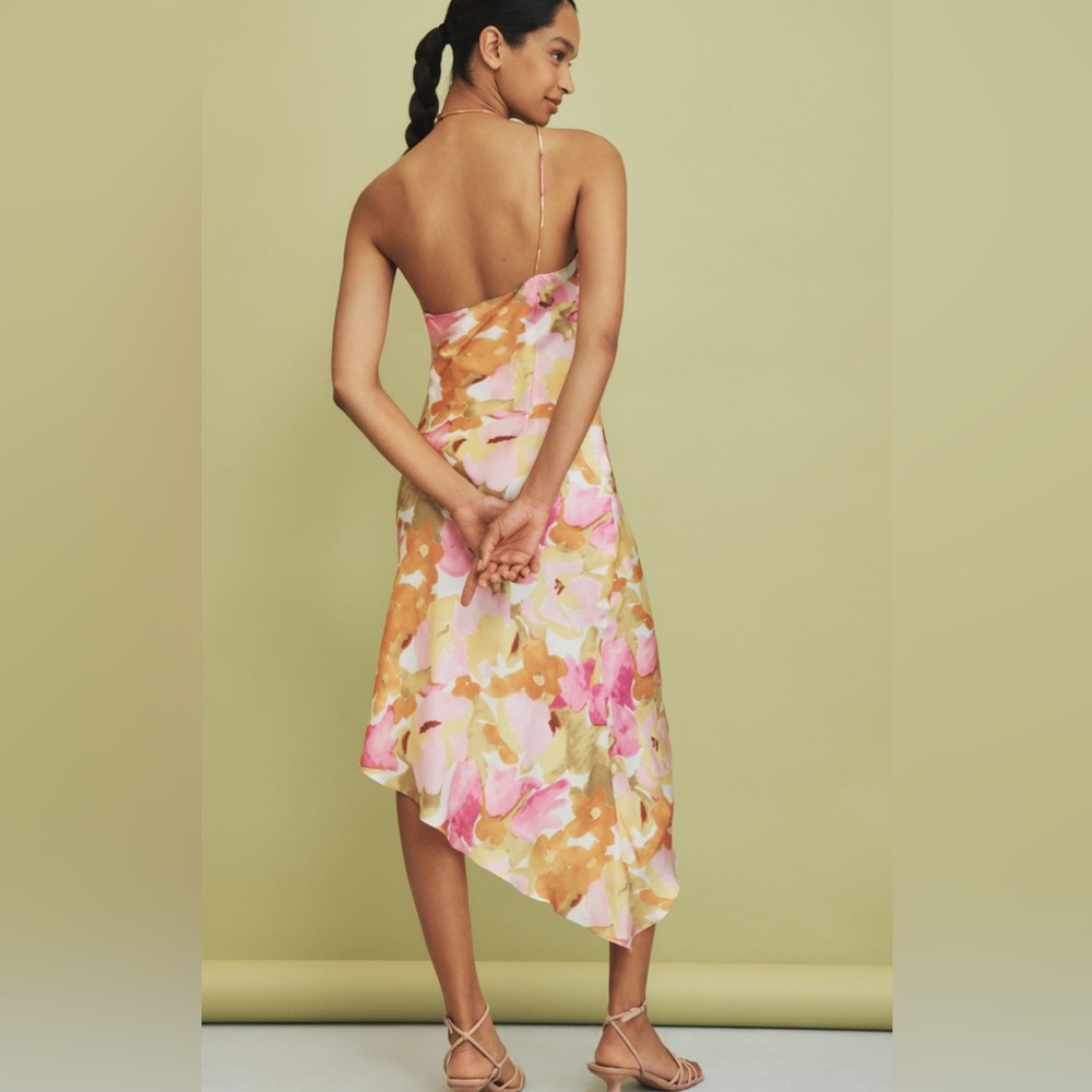 🎉HP🎉 NWT Bardot Andy One-Shoulder Asymmetrical Midi Dress S - Picture 2 of 7